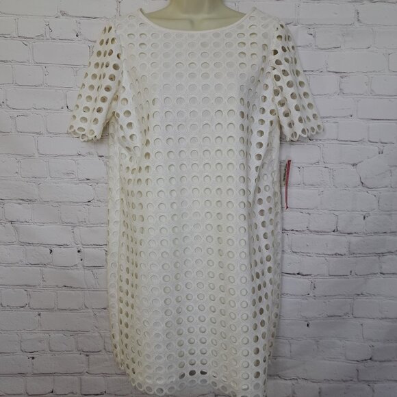 Catherine Malandrino Circle Cut Out Shift Dress Size 4 - Picture 1 of 12